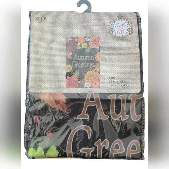 NEW UNOPENED | FALL FOR ALL | AUTUMN GREETINGS |OUTDOOR FLAG - Picture 2 of 9